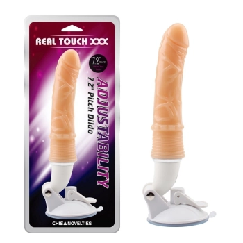 Realistyczny wibrator Real Touch XXX z regulowaną podstawą 25 cm